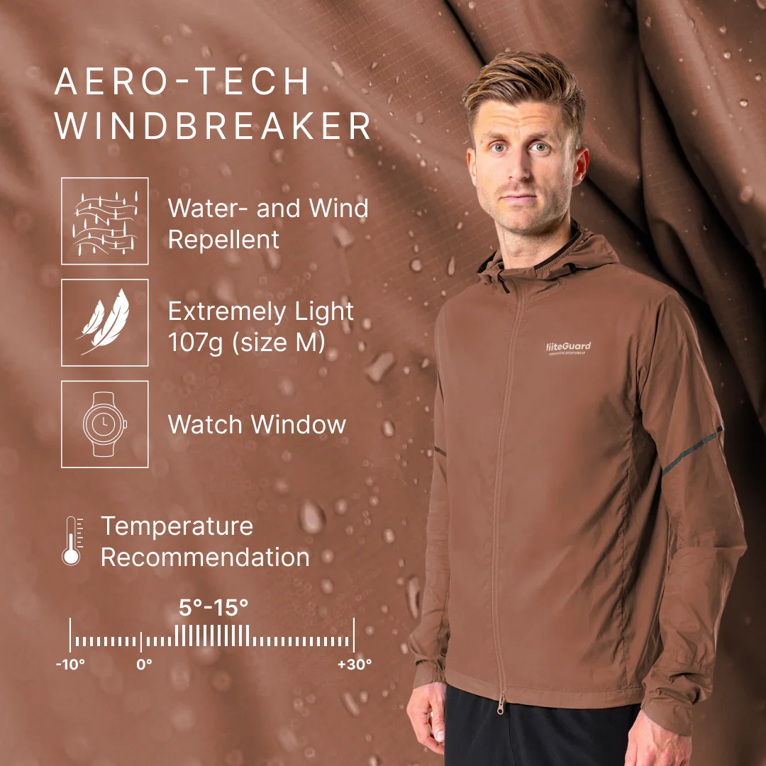 AERO-TECH WINDBREAKER (MEN) - Cocoa Brown - Image 9