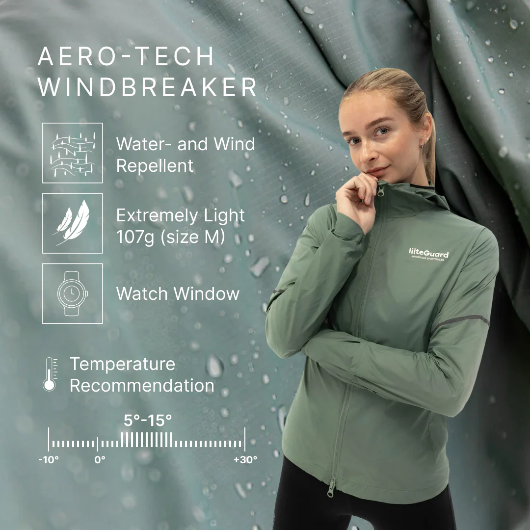 AERO-TECH WINDBREAKER (WOMEN) - Grey green - Image 12