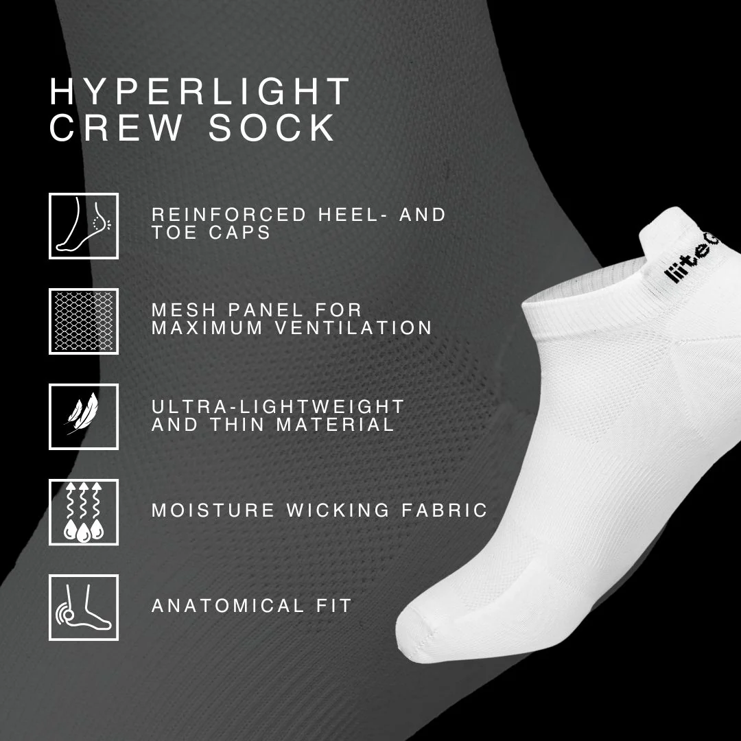 HYPERLIGHT LOW CUT SOCK 2-PACK - WHITE - Image 6
