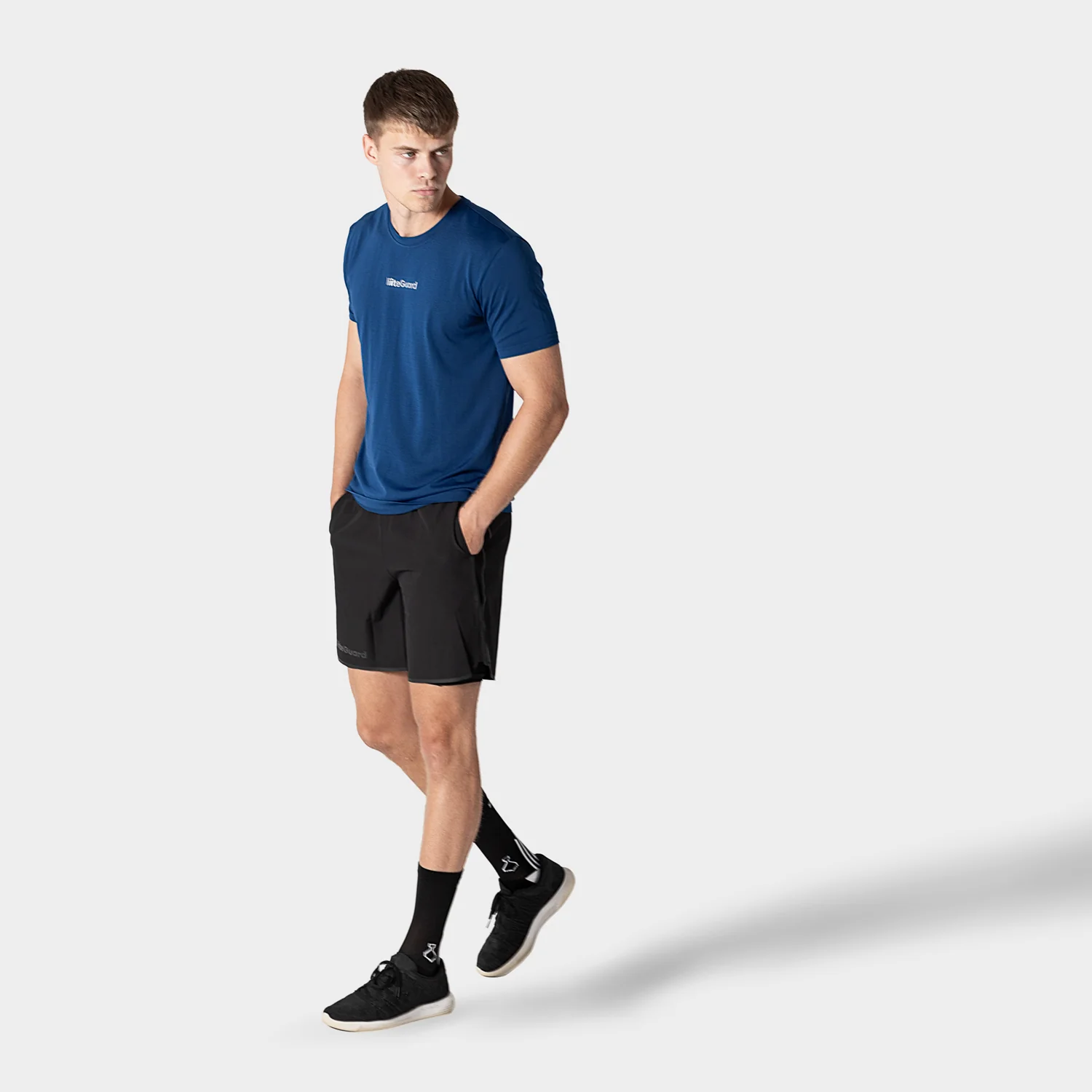 RE-LIITE T-SHIRT (MEN) - BLUE MELANGE - Image 3