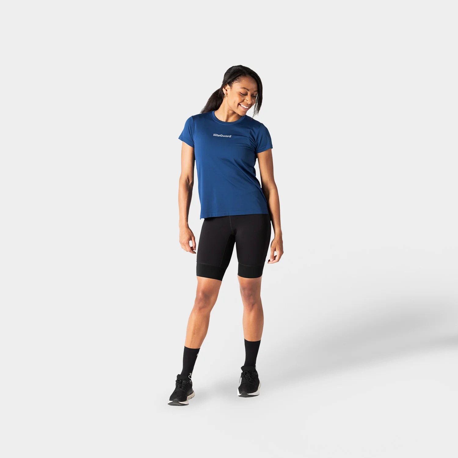 RE-LIITE T-SHIRT (WOMEN) - BLUE MELANGE - Image 6